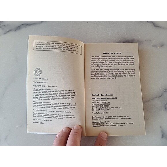 Vixen In Disguise By Kara Lennox Paperback - Picture 4 of 10